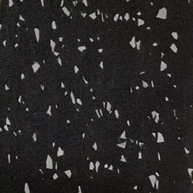 sort dempegulv med grå spetter